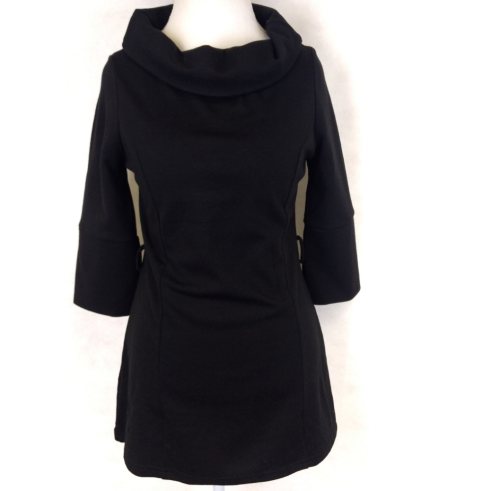 BCBGMaxAzria Black Cowl Neck Tunic